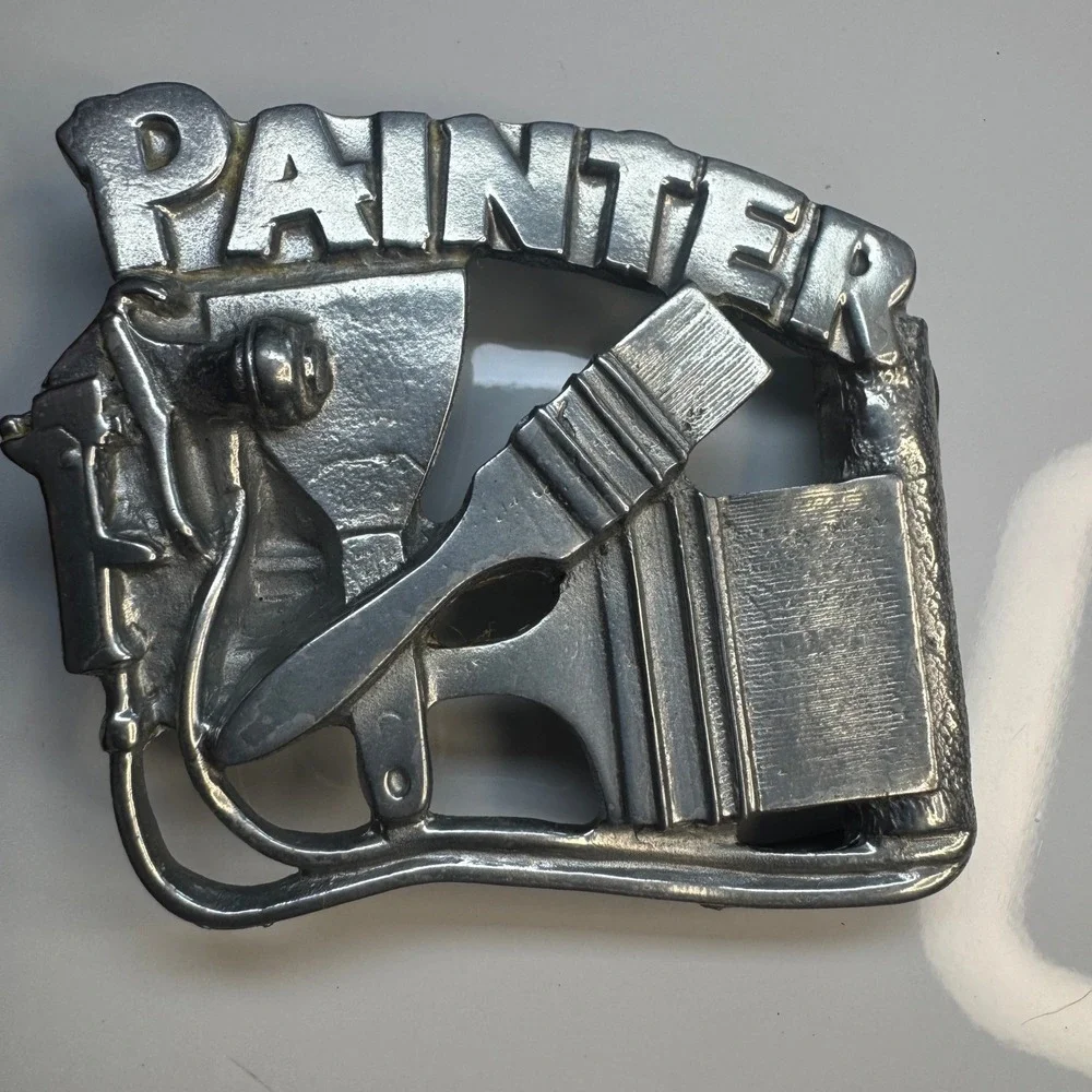 Metal Painter Belt Buckle Airbrush‎ Paint Brush Tool Reissue
